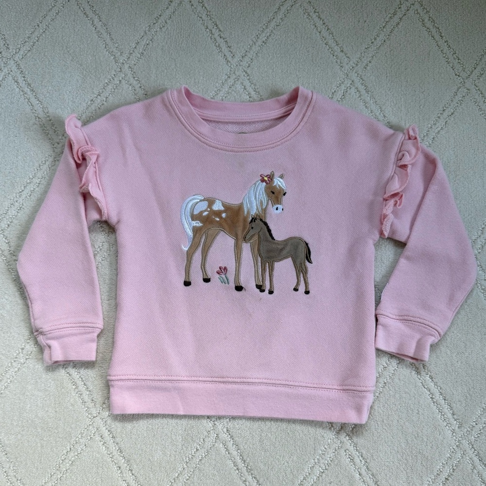 John Deere Pink Horse Sweatshirt
